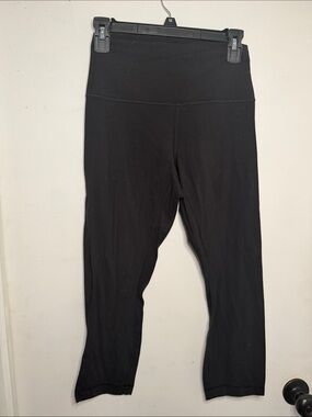 Lululemon Black High-Waist cropped Active Leggings
